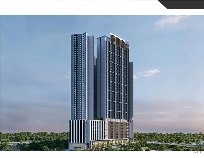 Architectural artist impression of Tower B at Causewayz Square @ JBCC